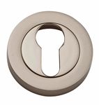 9309 - Euro Escutcheons -  Round - Satin Nickel