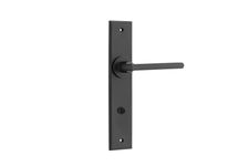 12782P85 - Baltimore Lever - Chamfered Backplate - Matt Black - Privacy