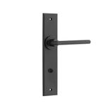 12782P85 - Baltimore Lever - Chamfered Backplate - Matt Black - Privacy