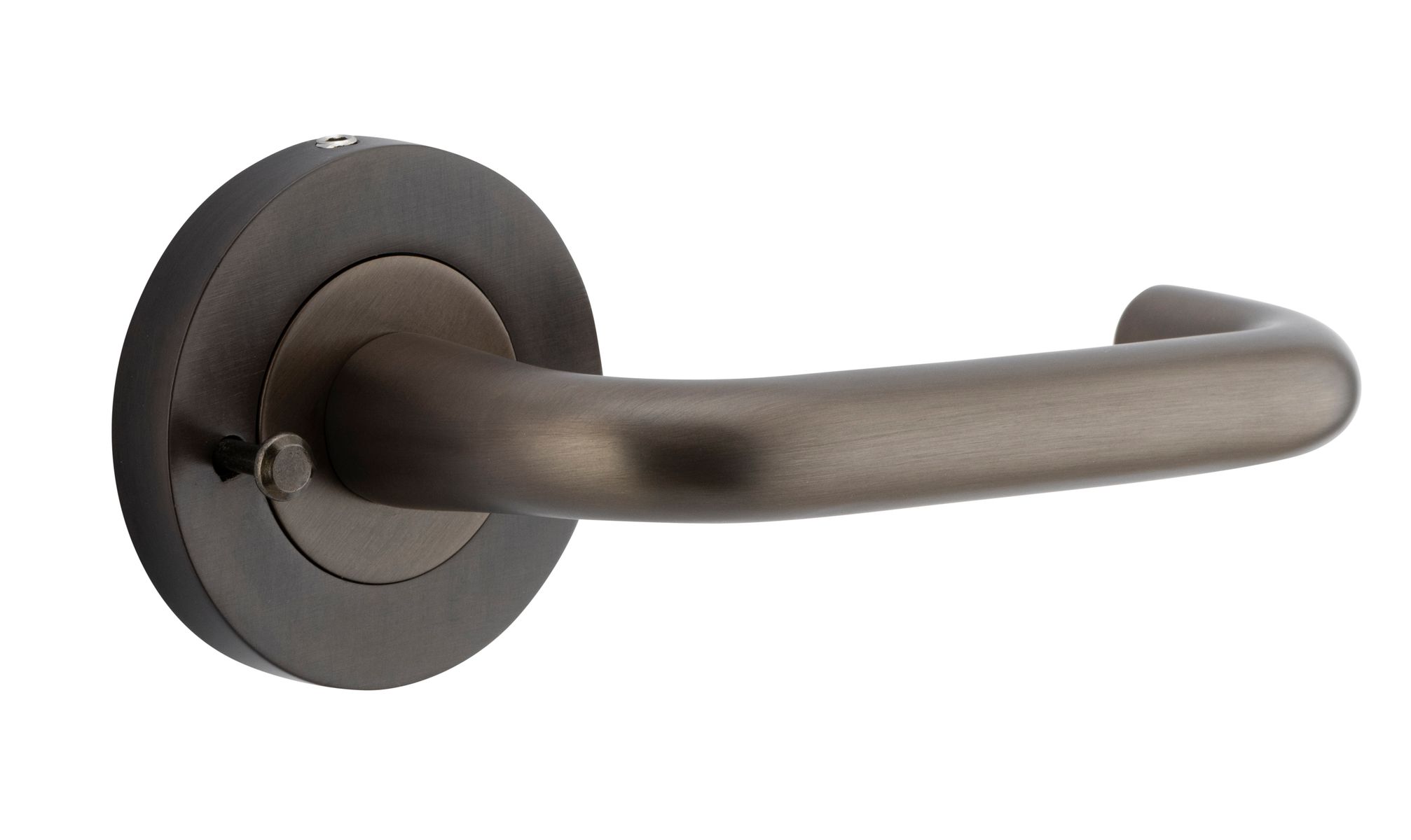 20351KIBPRIV60 - Oslo Lever - Round Rose (Inbuilt Privacy) - Signature Brass - Privacy