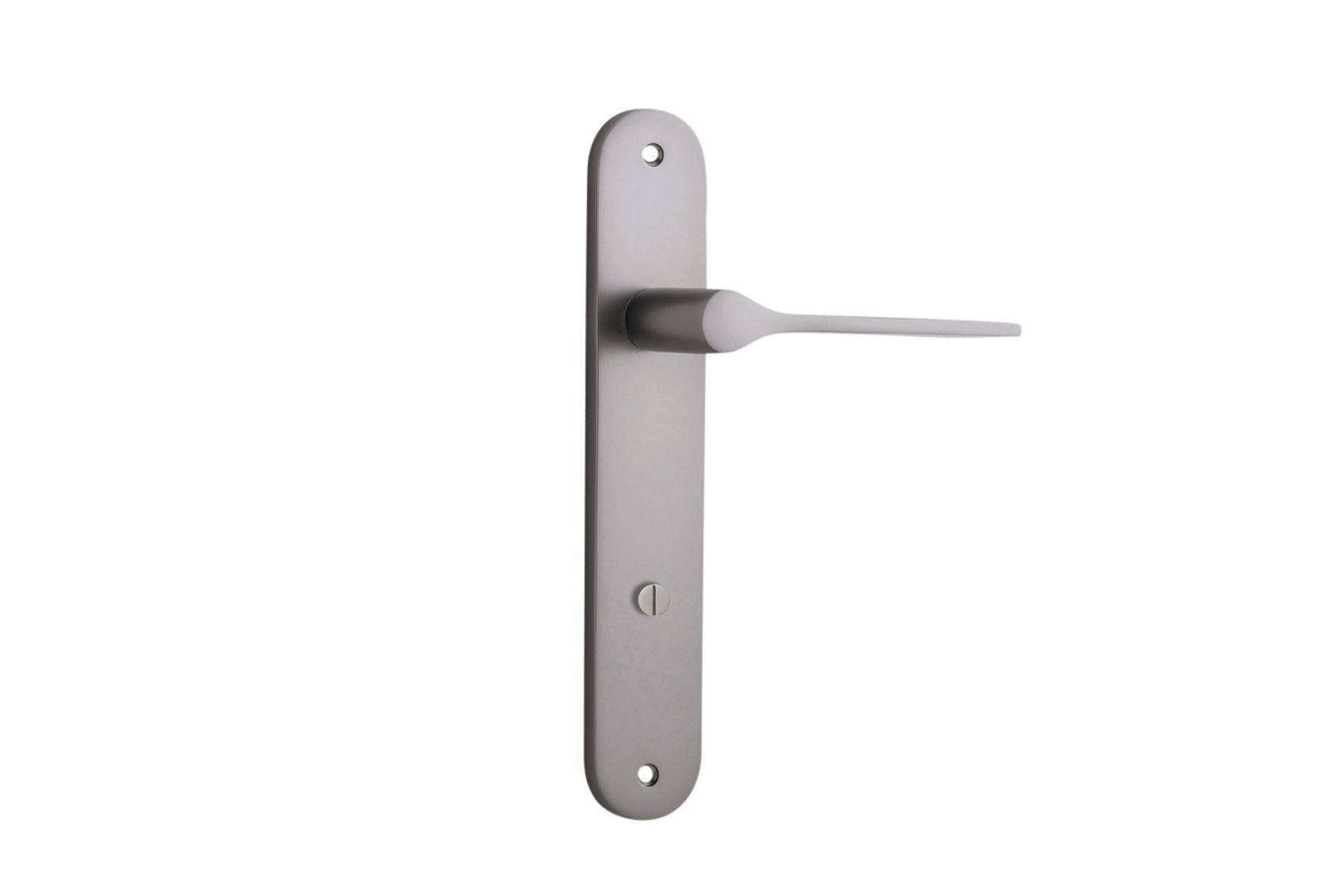 14770P85 - Como Lever - Oval Backplate - Satin Nickel - Privacy