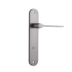 14770P85 - Como Lever - Oval Backplate - Satin Nickel - Privacy