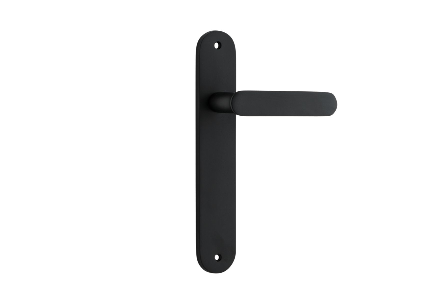 12764 - Bronte Lever - Oval Backplate - Matt Black - Passage