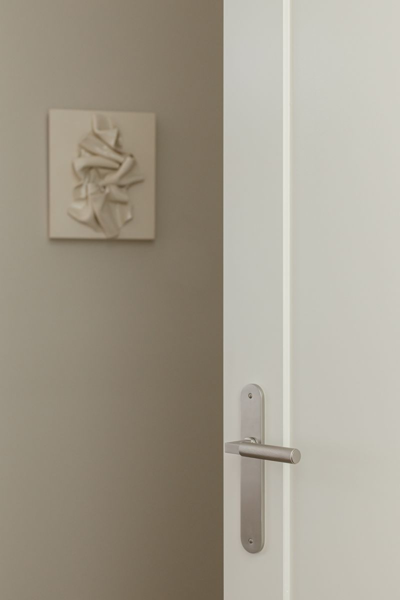 14768 - Brunswick Lever - Oval Backplate - Satin Nickel - Passage