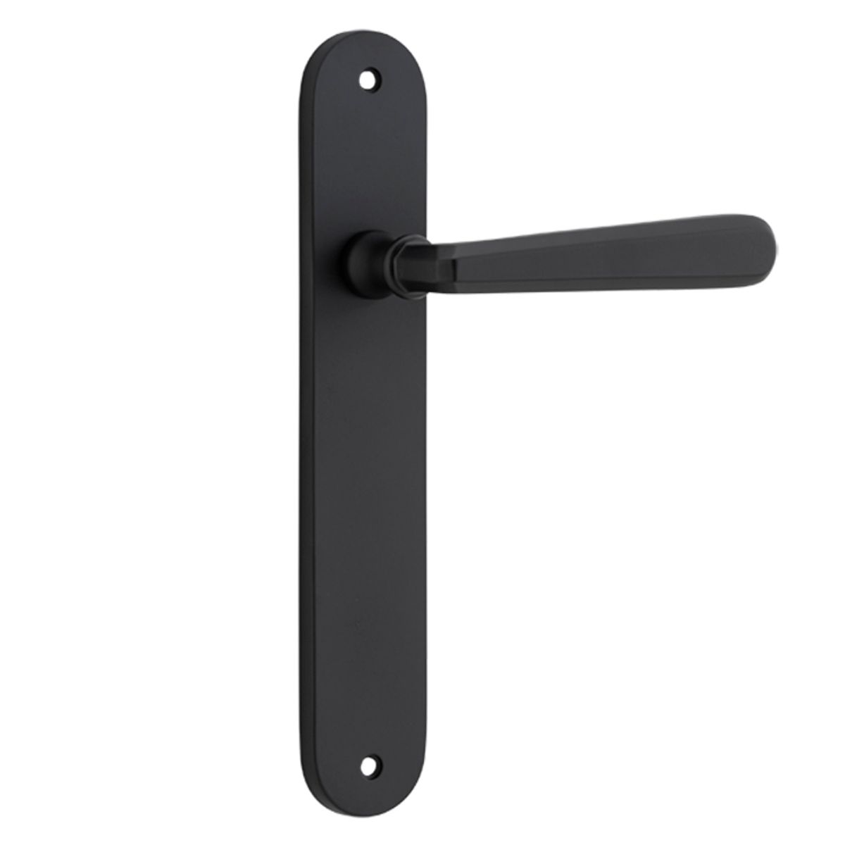 12876 - Copenhagen Lever - Oval Backplate - Matt Black - Passage