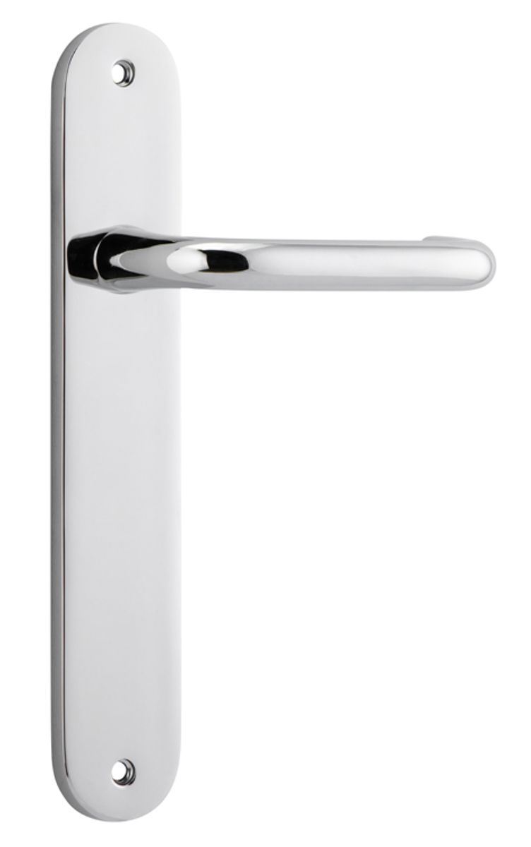 11846 - Oslo Lever - Oval Backplate - Polished Chrome - Passage