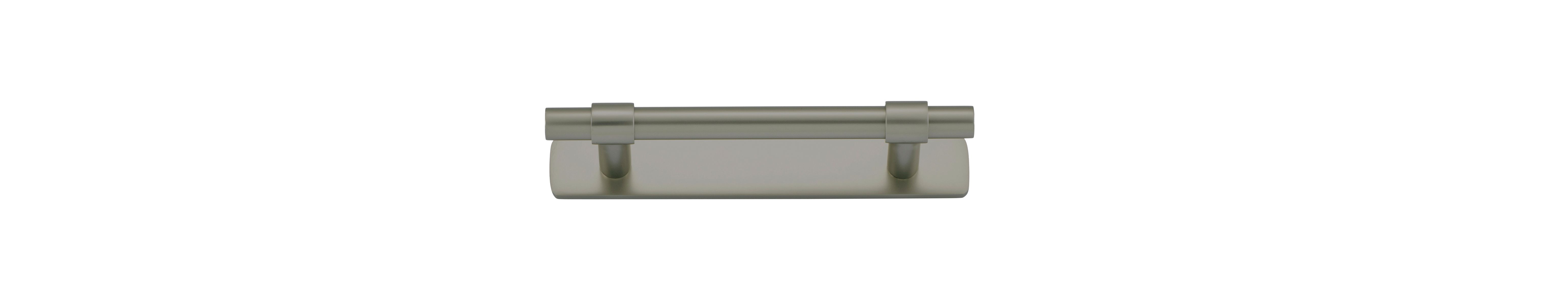 16951B - Helsinki Cabinet Pull with Backplate - CTC96mm - Graphite PVD