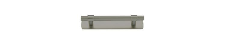 16951B - Helsinki Cabinet Pull with Backplate - CTC96mm - Graphite PVD