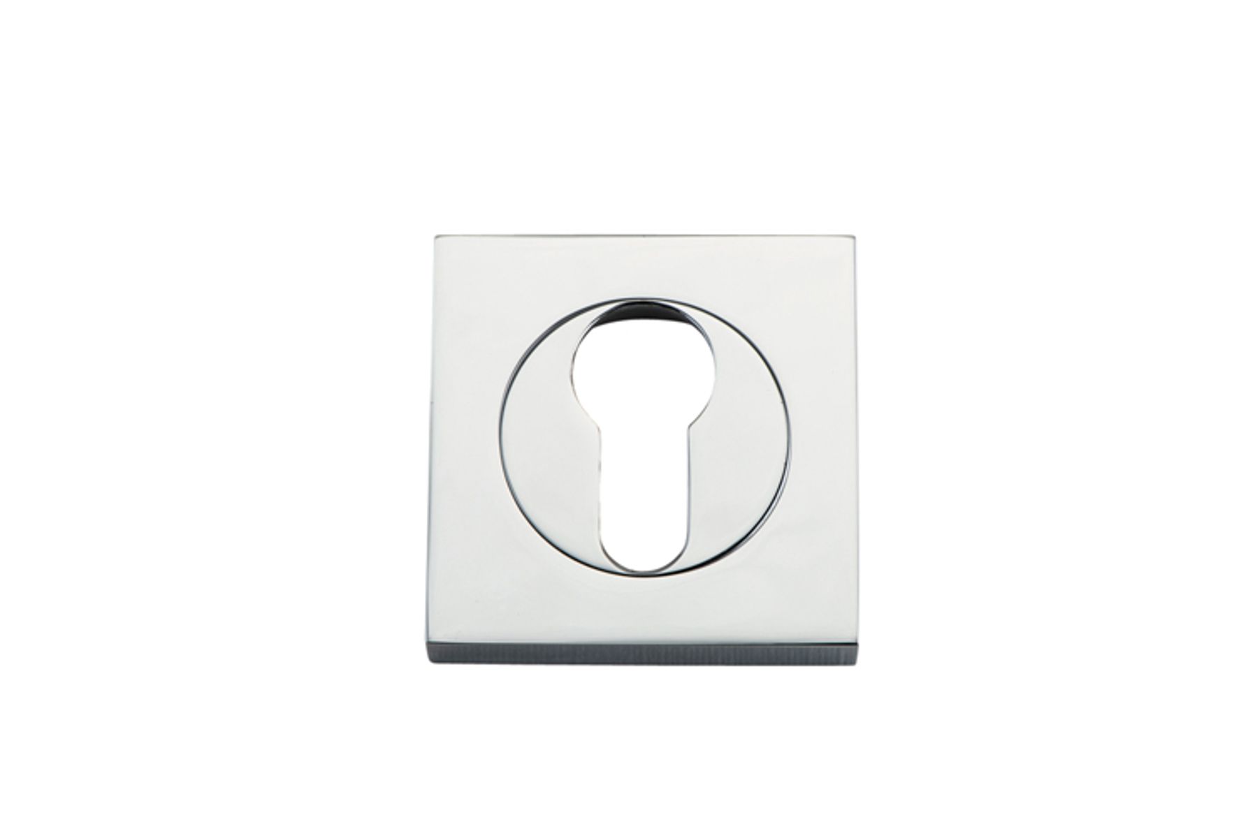 20024 - Euro Escutcheons -  Square - Polished Chrome