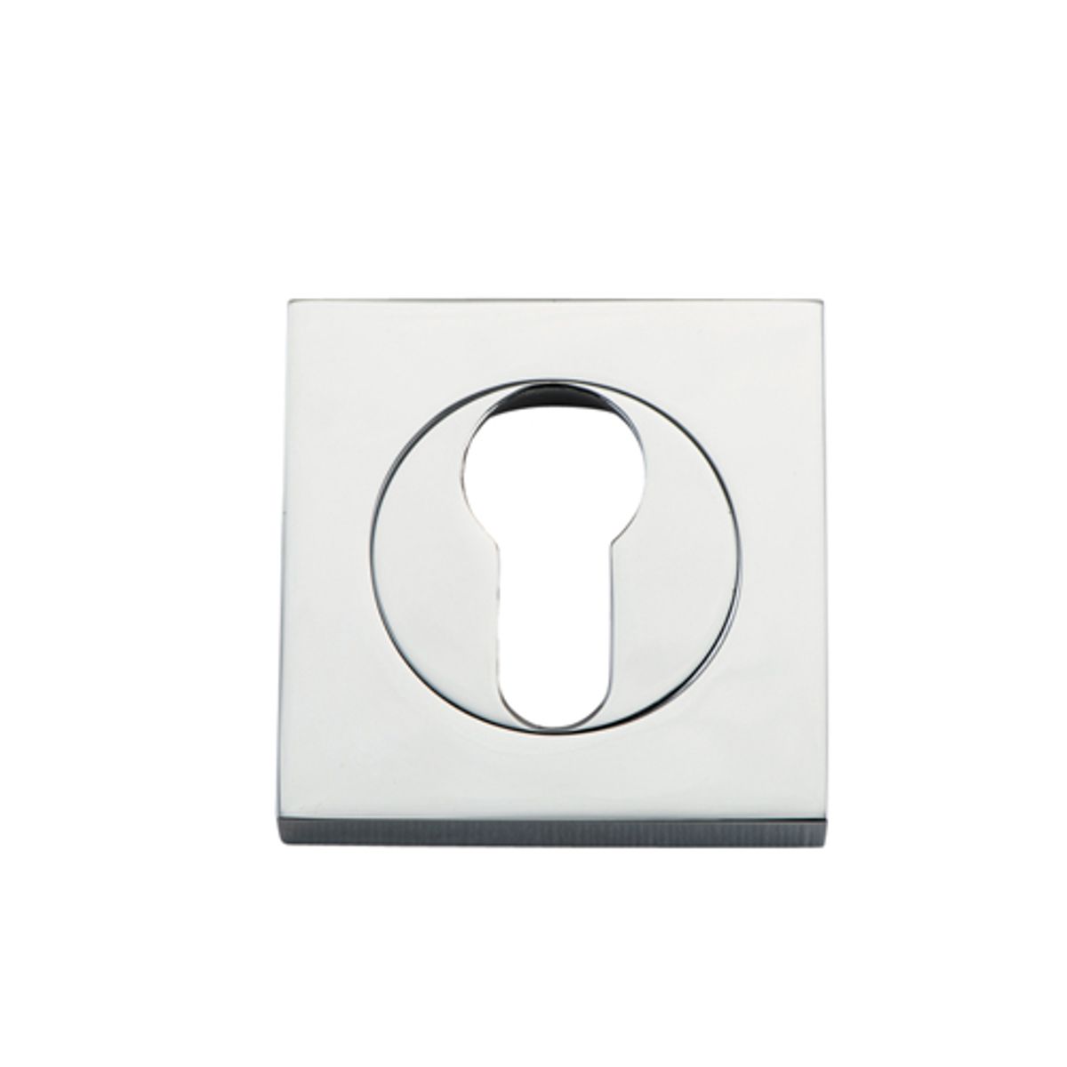 20024 - Euro Escutcheons -  Square - Polished Chrome
