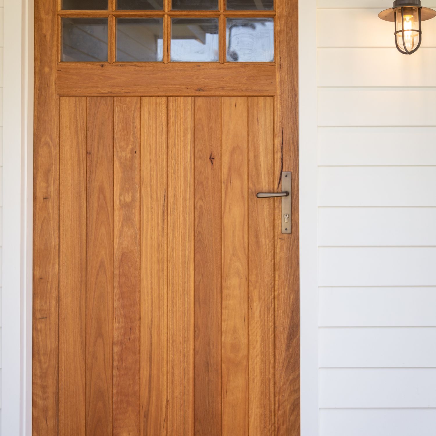 15372E85 - Copenhagen Lever - Rectangular Backplate - Brushed Brass - Entrance