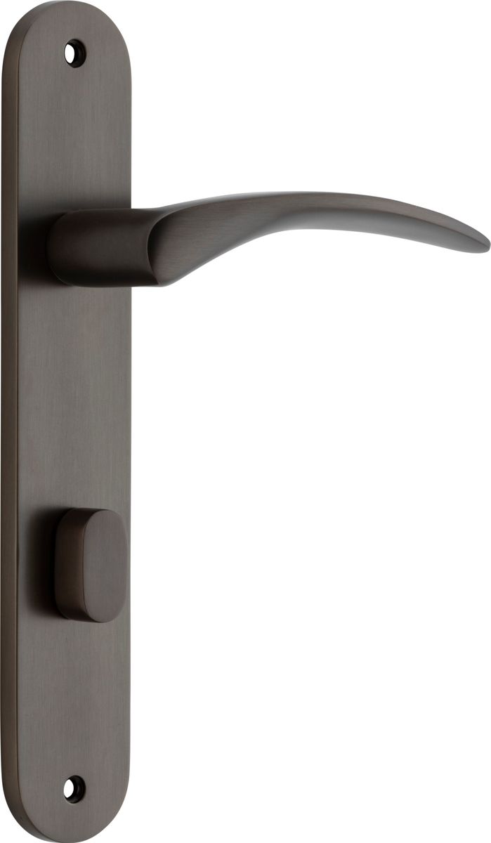 10728P85 - Oxford Lever - Oval Backplate - Signature Brass - Privacy