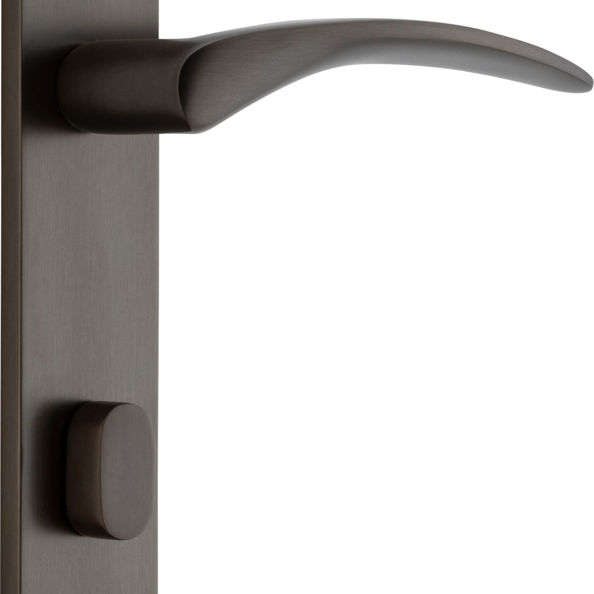 10728P85 - Oxford Lever - Oval Backplate - Signature Brass - Privacy