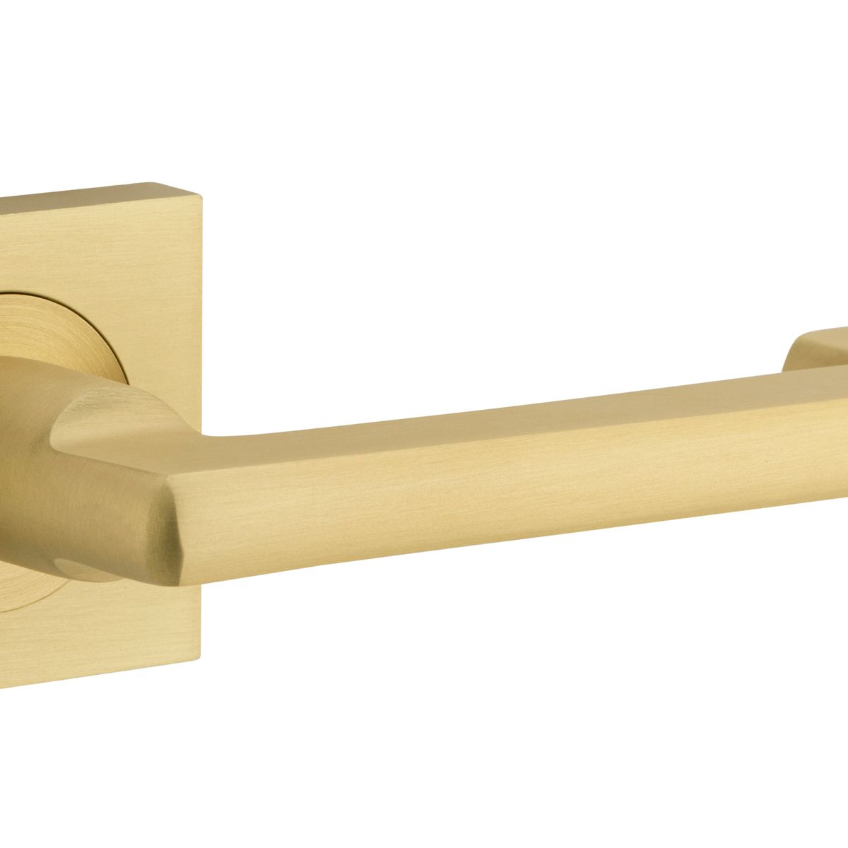 16277 - Baltimore Return Lever - Square Rose - Brushed Gold PVD - Passage
