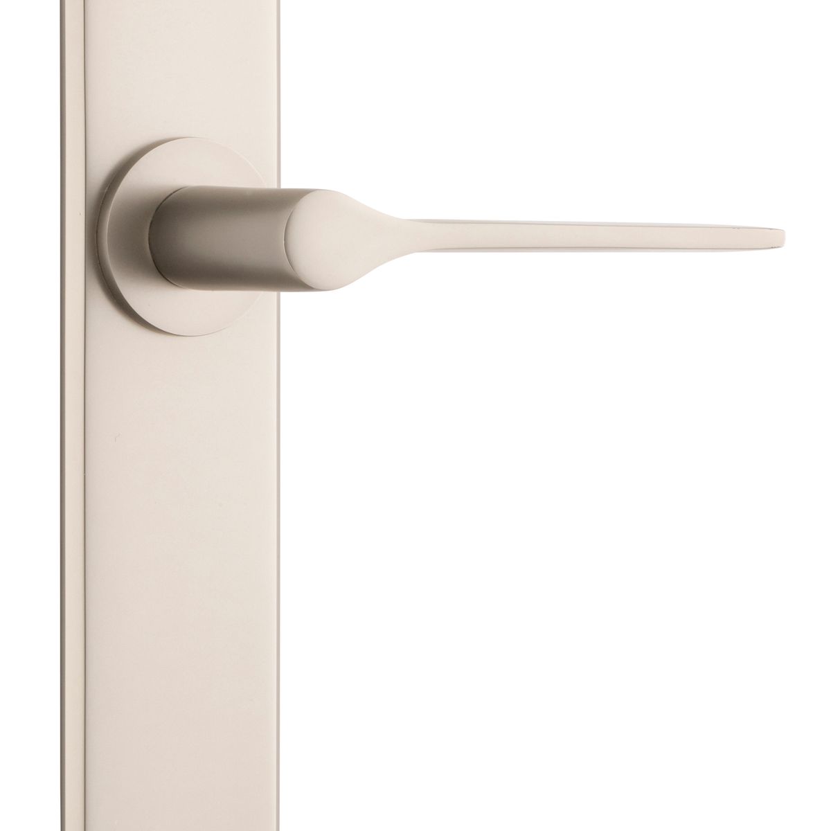 14758 - Como Lever - Chamfered Backplate - Satin Nickel - Passage