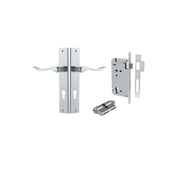 Stirling Lever - Rectangular Backplate Entrance Kit with High Security Lock