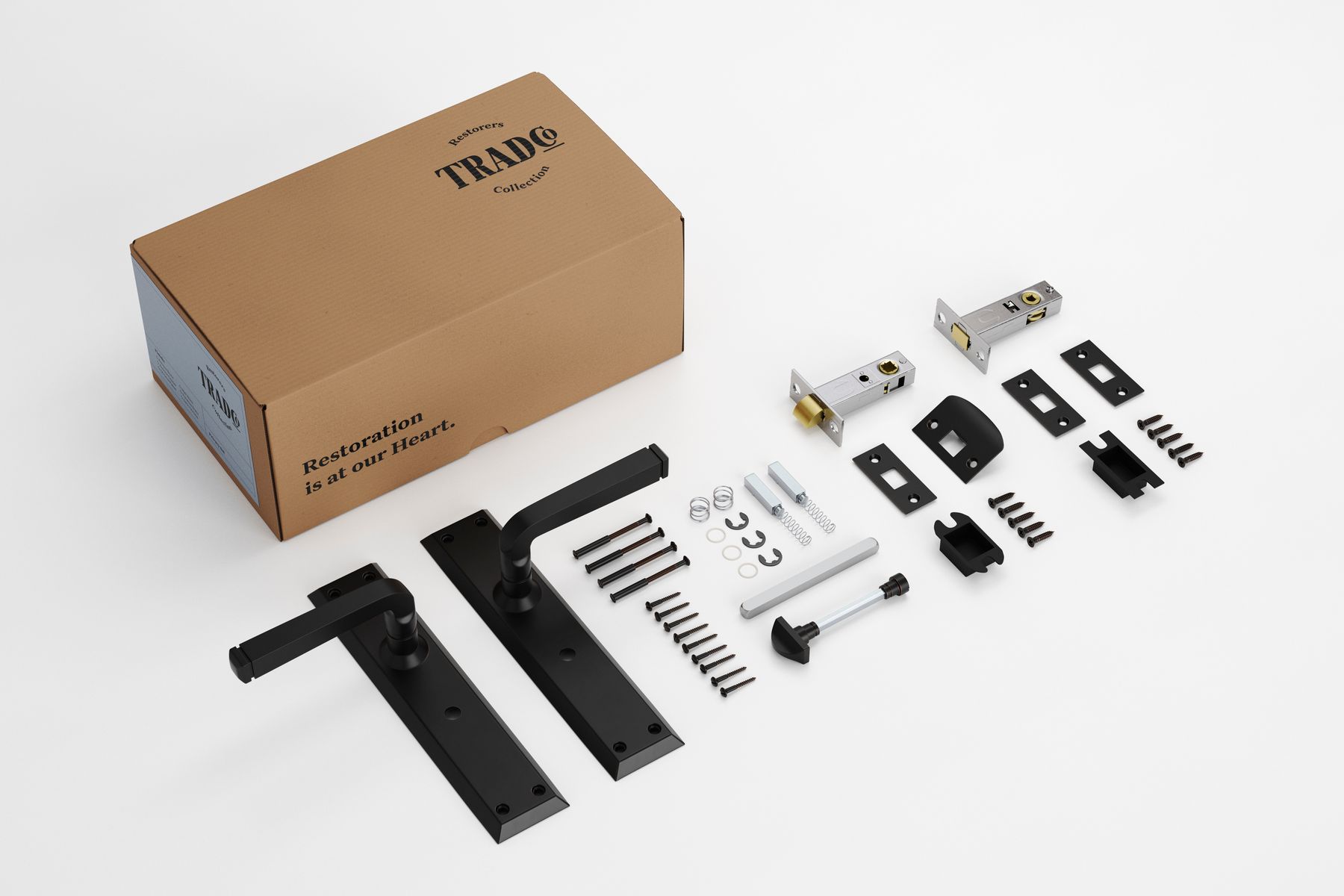 Menton Lever - Long Backplate Privacy Set