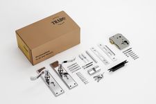 Milton Lever - Long Backplate Entrance Set with High Security Lock