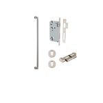 0489KENTR60KT - Berlin Pull Handle - 600mm Entrance Kit with Separate High Security Lock - Satin Nickel - Entrance