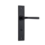 12788P85 - Annecy Lever - Chamfered Backplate - Matt Black - Privacy