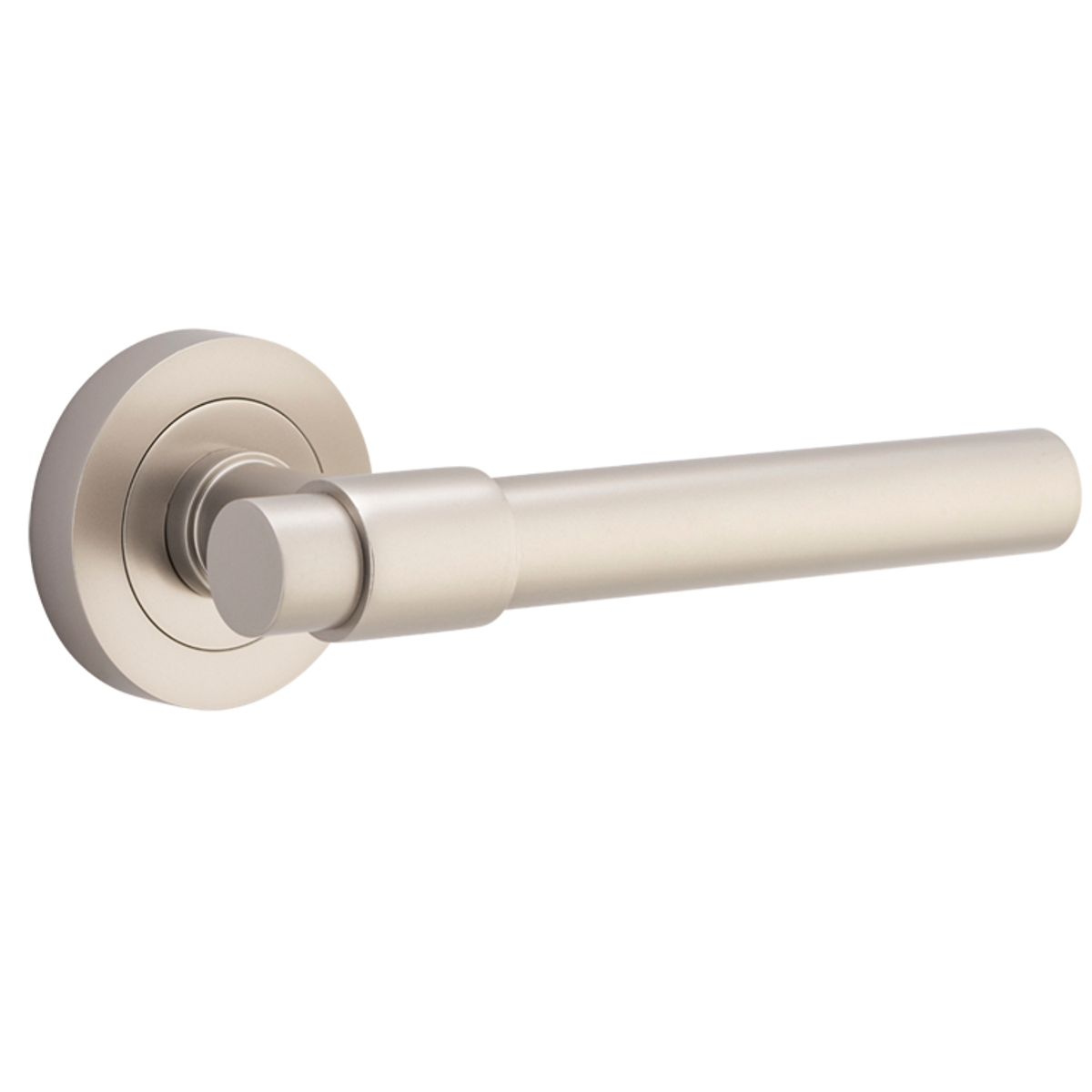 20629 - Helsinki Lever - Round Rose - Satin Nickel - Passage