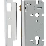 6057 - Rebated 85mm Euro Roller Mortice Locks - 60mm Backset - Polished Chrome