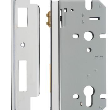 Rebated 85mm Euro Roller Mortice Locks - 60mm Backset