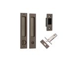 21411P - Rectangular Sliding Door Pull Privacy Kit with Privacy Turn - Signature Brass - Privacy