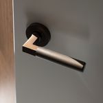 0351 - Brunswick Lever - Round Rose - Signature Brass - Passage