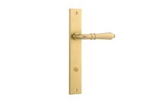 16200P85 - Sarlat Lever - Rectangular Backplate - Brushed Gold PVD - Privacy