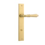 16200P85 - Sarlat Lever - Rectangular Backplate - Brushed Gold PVD - Privacy
