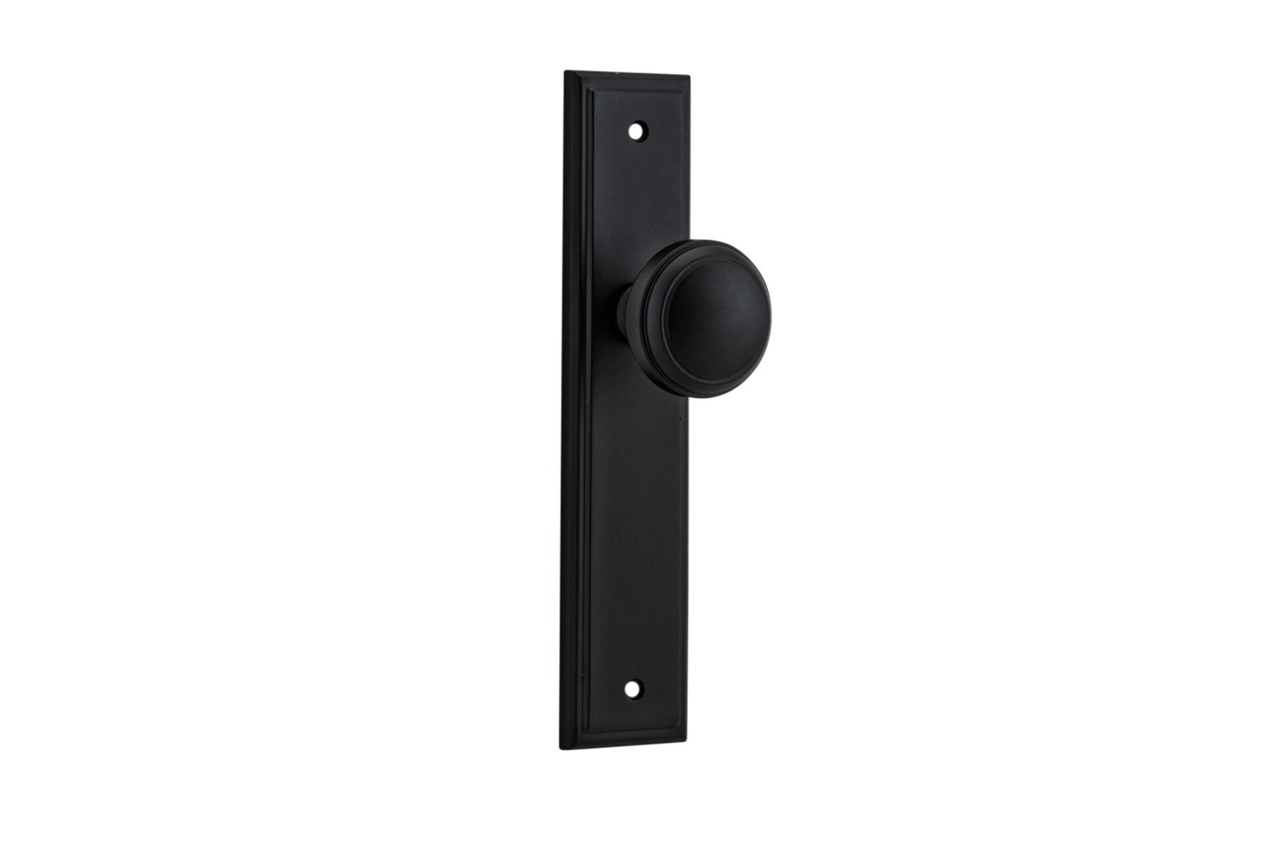12838 - Paddington Knob - Stepped Backplate - Matt Black - Passage