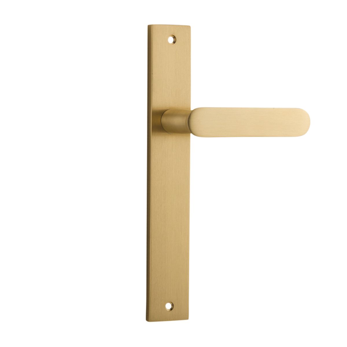 15248 - Bronte Lever - Rectangular Backplate - Brushed Brass - Passage