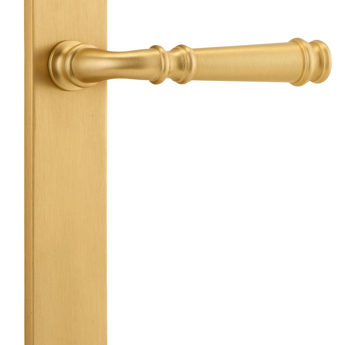 13230 - Verona Lever - Oval Backplate - Brushed Brass - Passage