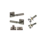 16873KPRIV60 - Berlin Lever - Square Rose Privacy Kit - Graphite PVD - Privacy