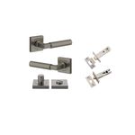 16873KPRIV60 - Berlin Lever - Square Rose Privacy Kit - Graphite PVD - Privacy