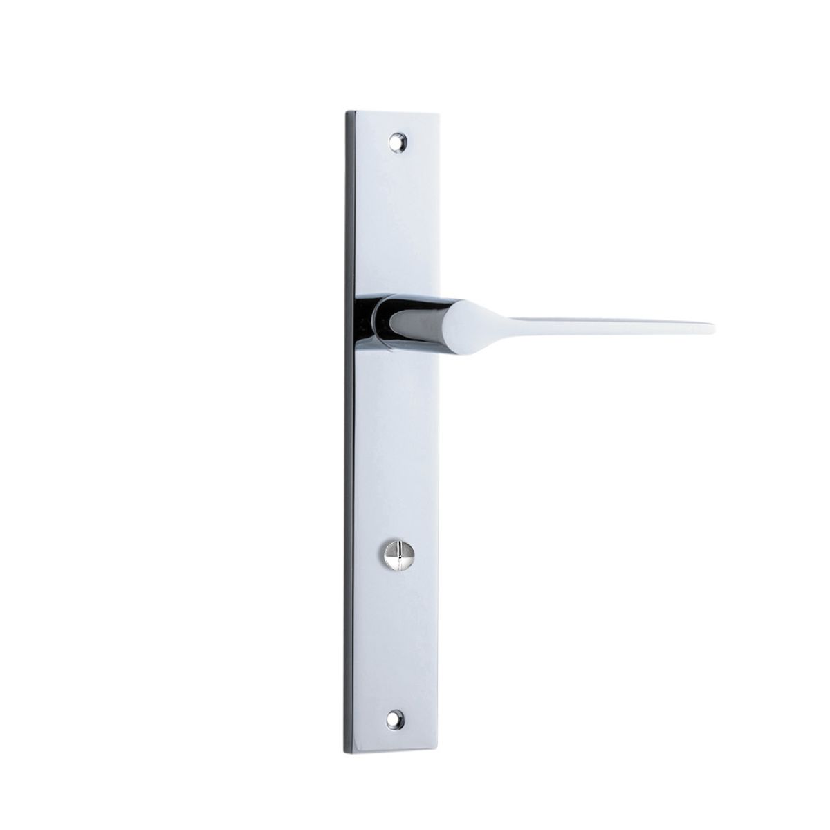 11754 - Como Lever - Rectangular Backplate - Polished Chrome - Passage