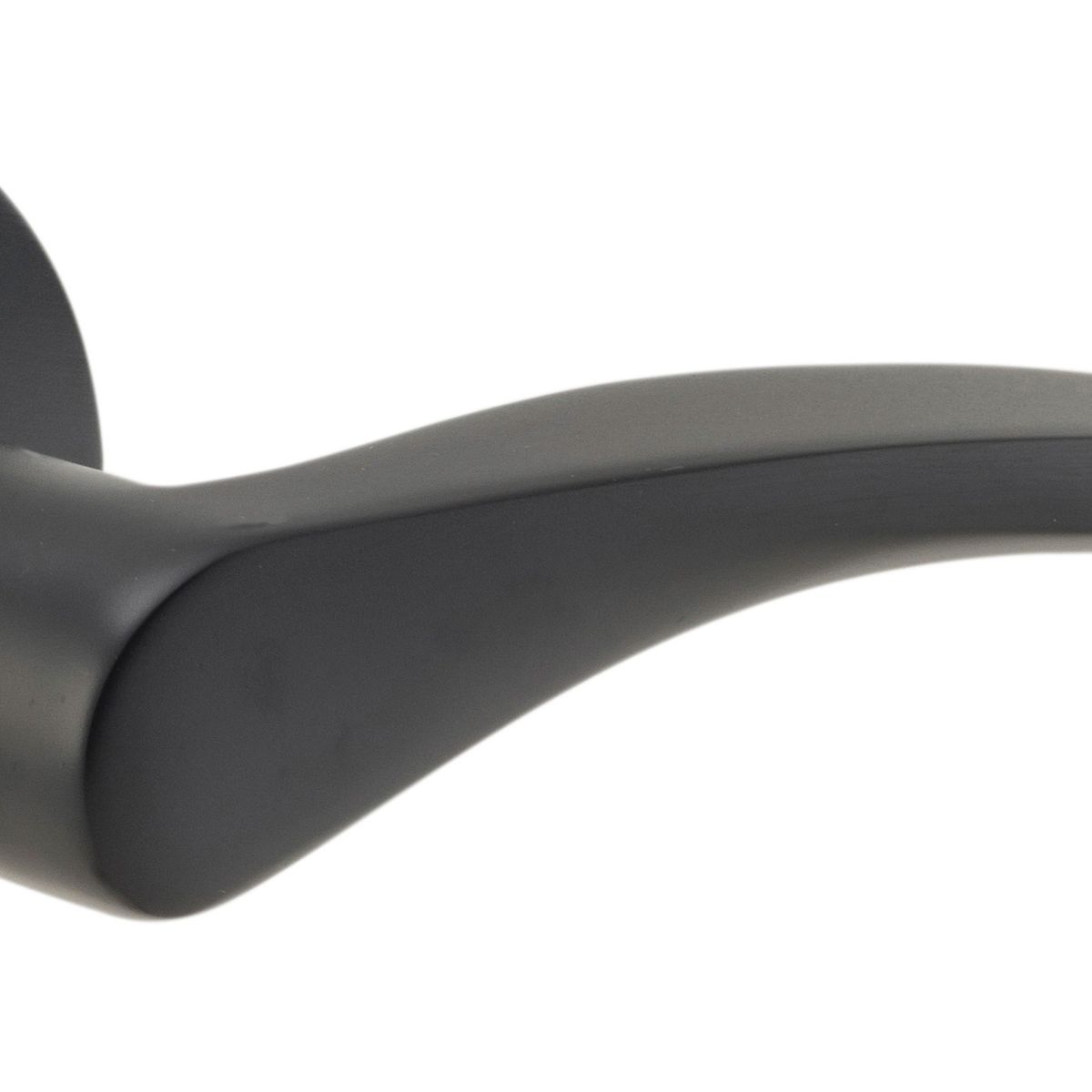 9223 - Oxford Lever - Round Rose - Matt Black - Passage