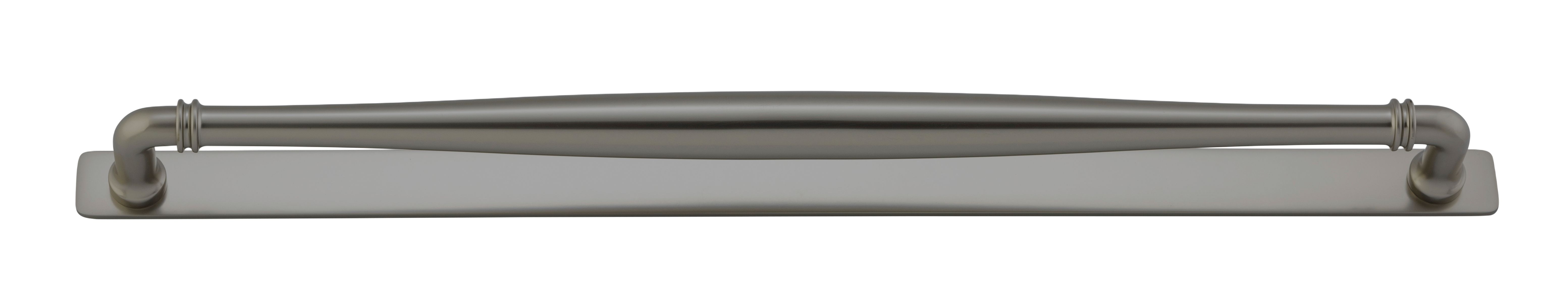16941B - Sarlat Cabinet Pull with Backplate - CTC450mm - Graphite PVD