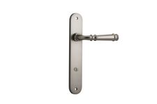14730P85 - Verona Lever - Oval Backplate - Satin Nickel - Privacy