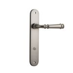 14730P85 - Verona Lever - Oval Backplate - Satin Nickel - Privacy