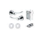 20794KENTR60KK - Stirling Lever - Round Rose Entrance Kit with Separate High Security Lock - Polished Chrome - Entrance