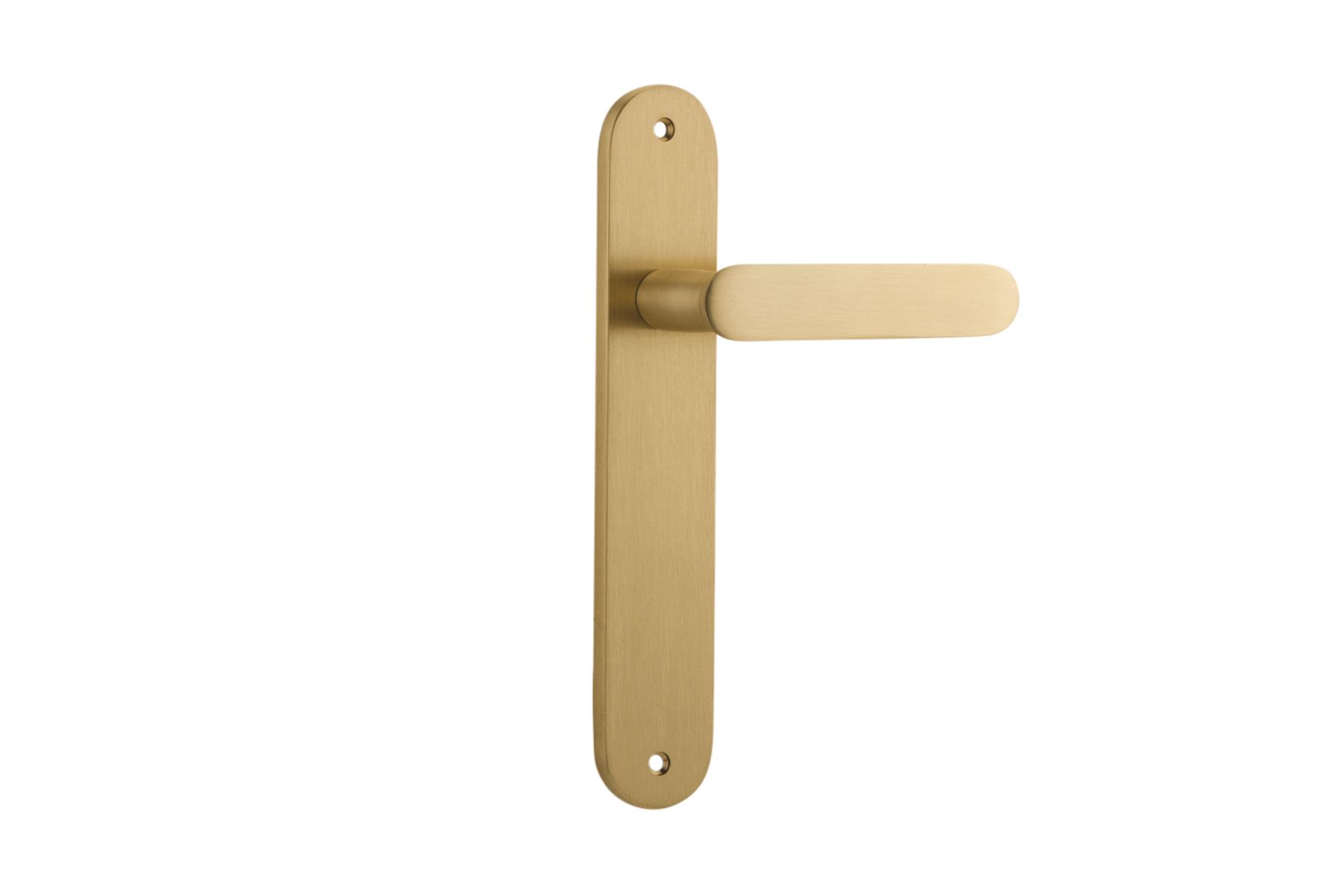 15264 - Bronte Lever - Oval Backplate - Brushed Brass - Passage
