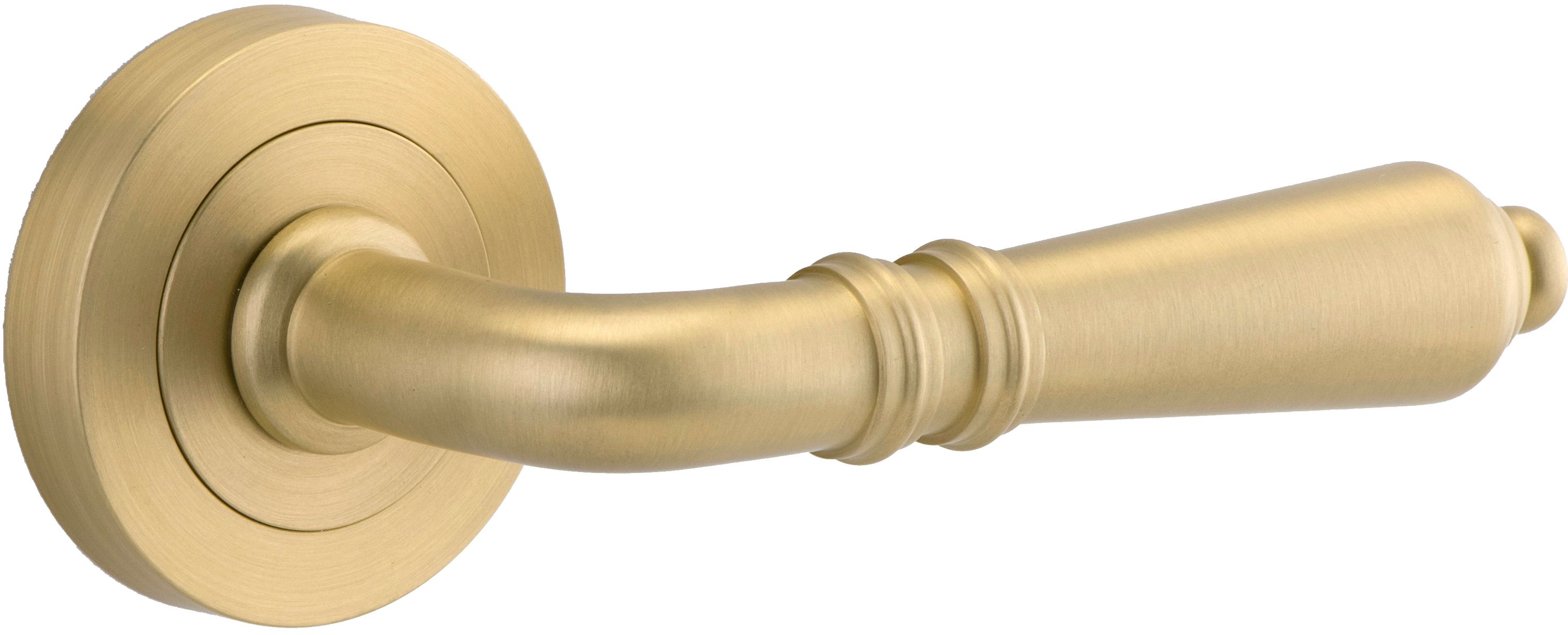 16260 - Sarlat Lever - Round Rose - Brushed Gold PVD - Passage