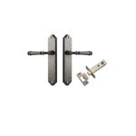 13718KPASS60 - Verona Lever - Shouldered Backplate Passage Kit - Distressed Nickel - Passage