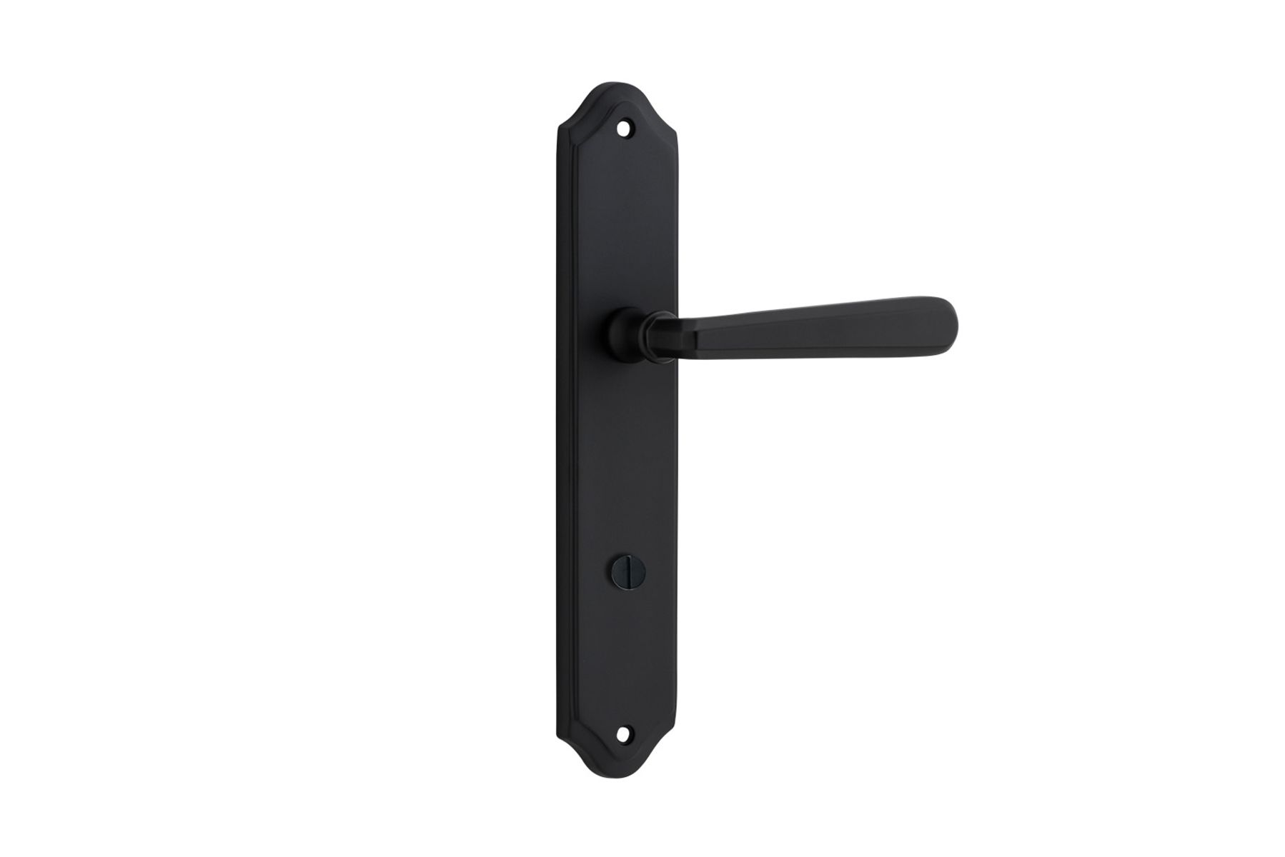 12874P85 - Copenhagen Lever - Shouldered Backplate - Matt Black - Privacy