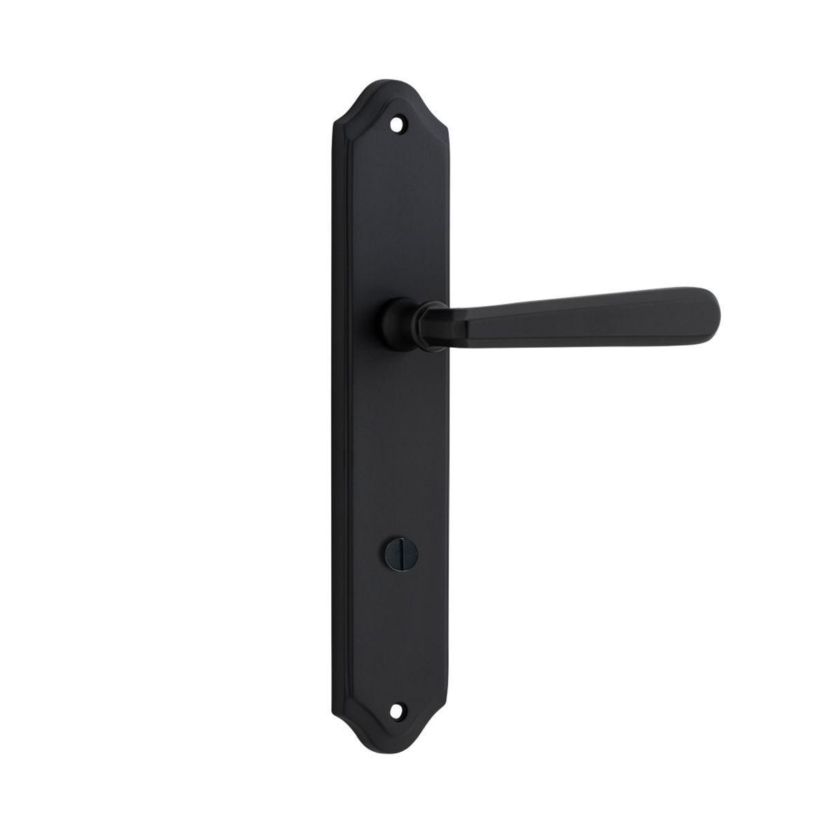 12874P85 - Copenhagen Lever - Shouldered Backplate - Matt Black - Privacy