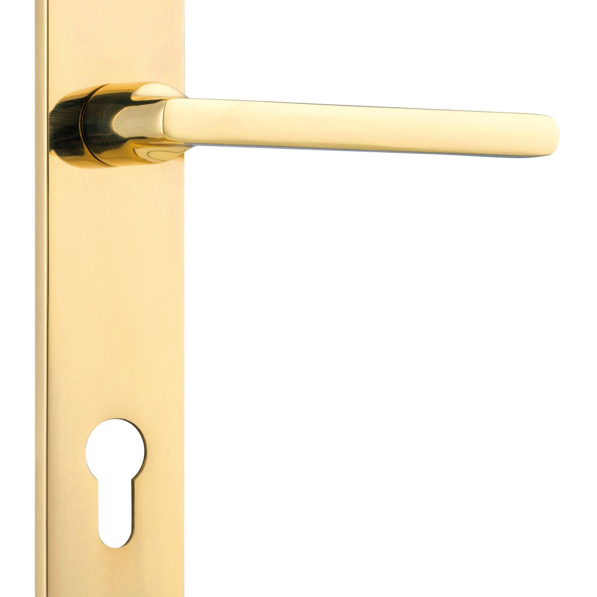 10226E85 - Baltimore Lever - Oval Backplate - Polished Brass - Entrance