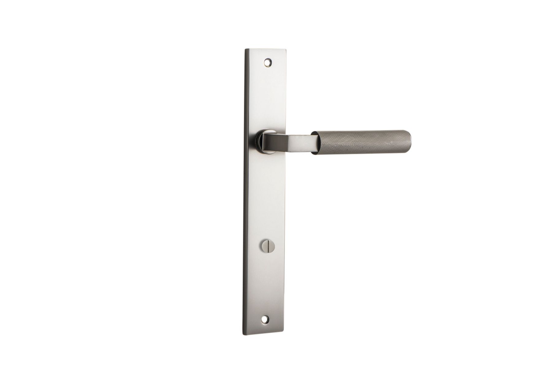 14752P85 - Brunswick Lever - Rectangular Backplate - Satin Nickel - Privacy