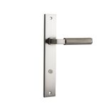 14752P85 - Brunswick Lever - Rectangular Backplate - Satin Nickel - Privacy